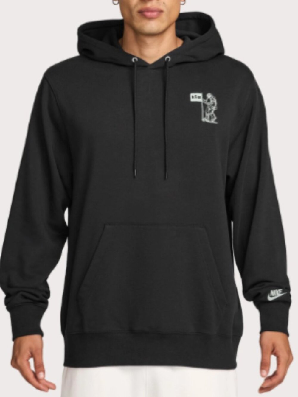 Nike Sportswear NSW Astronomy Club Astronaut Graphic Hoodie Black Mens Medium